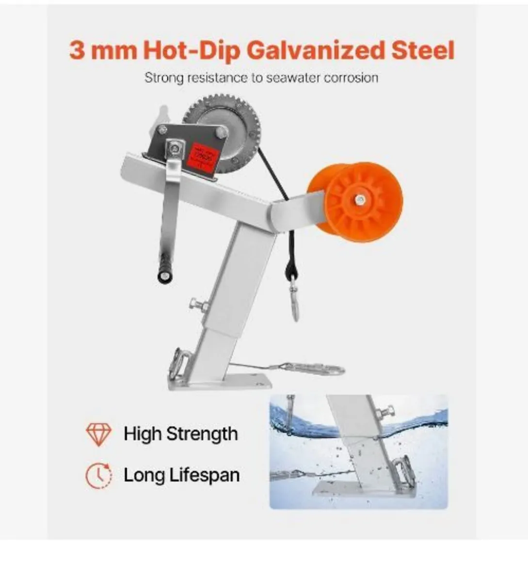 Boat Trailer Winch Stand with Roller - Image 4