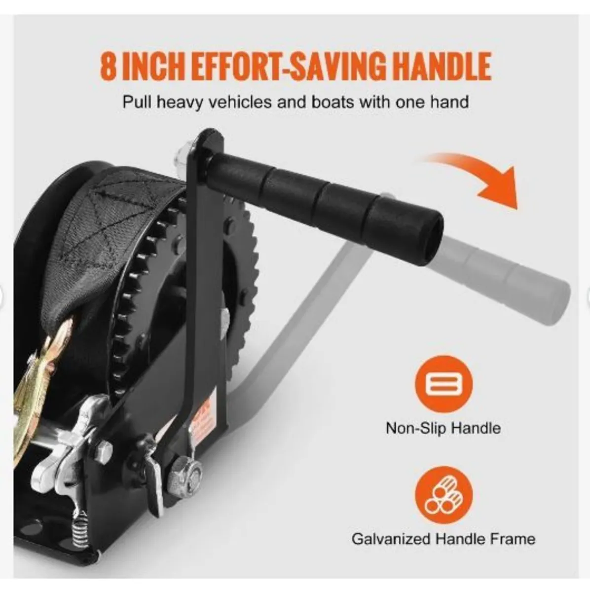 Hand Winch, 544.3 kg Pulling Capacity - Image 2