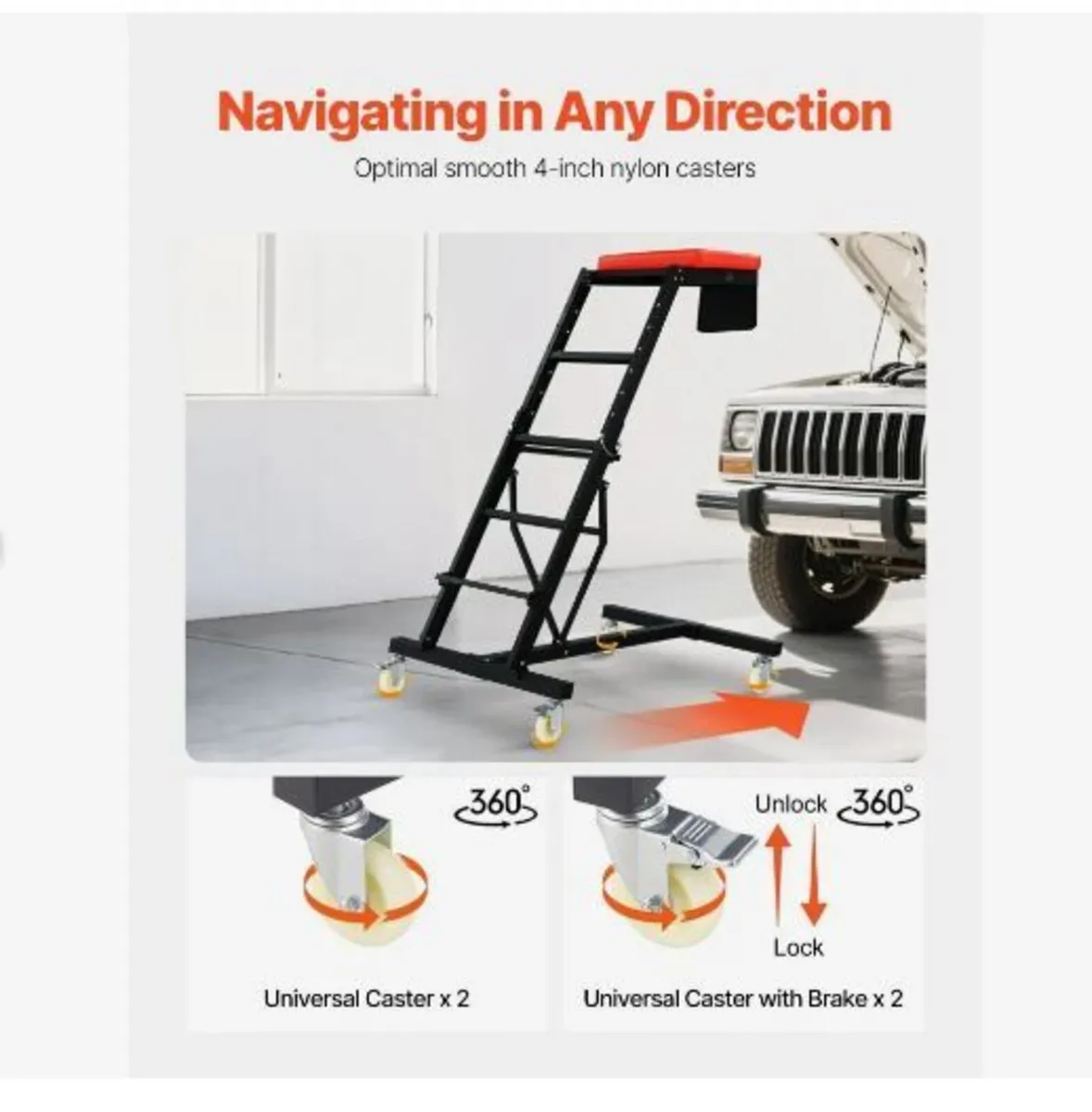 Top Automotive Creeper, Engine Creeper - Image 2