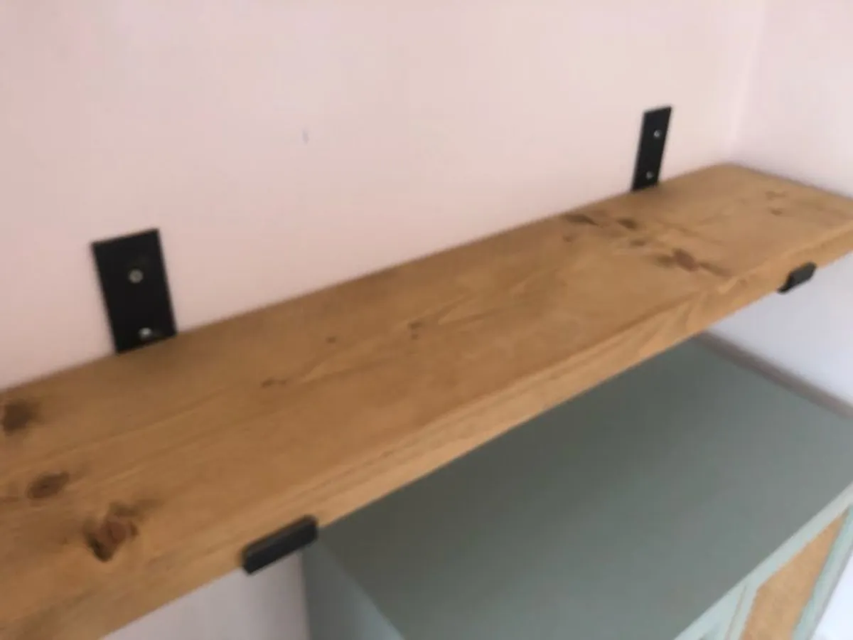 Bracket Wooden shelves x 6 - Image 3