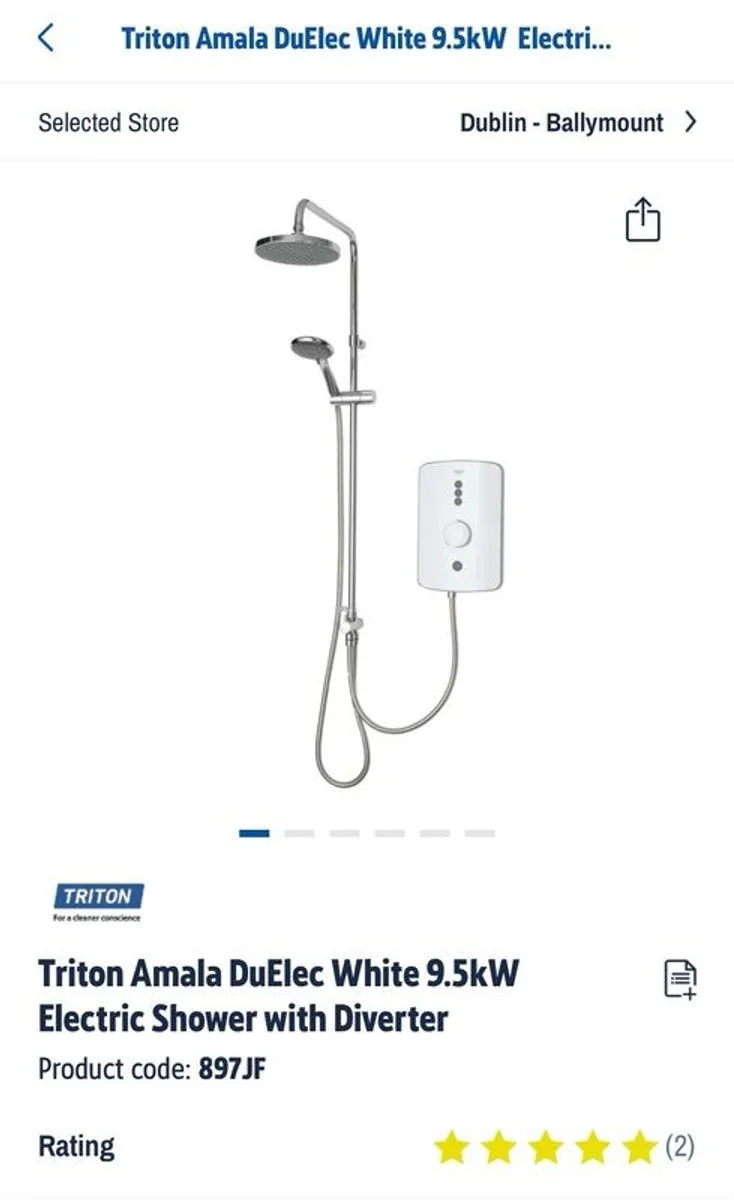 Triton Electric Shower - Image 1