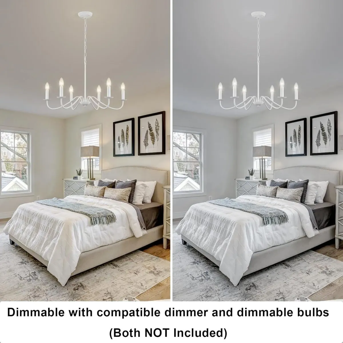 White Chandeliers Ceiling Lights Living Room 6 - Image 4