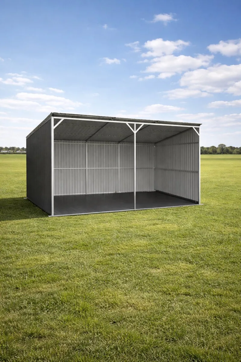 12FT x 20FT Livestock Metal Shed - Image 1