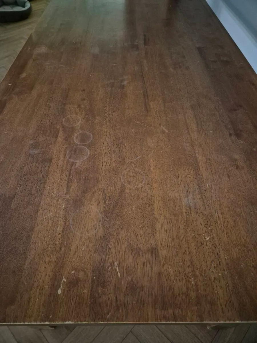 Solid wood large dining table - Image 3