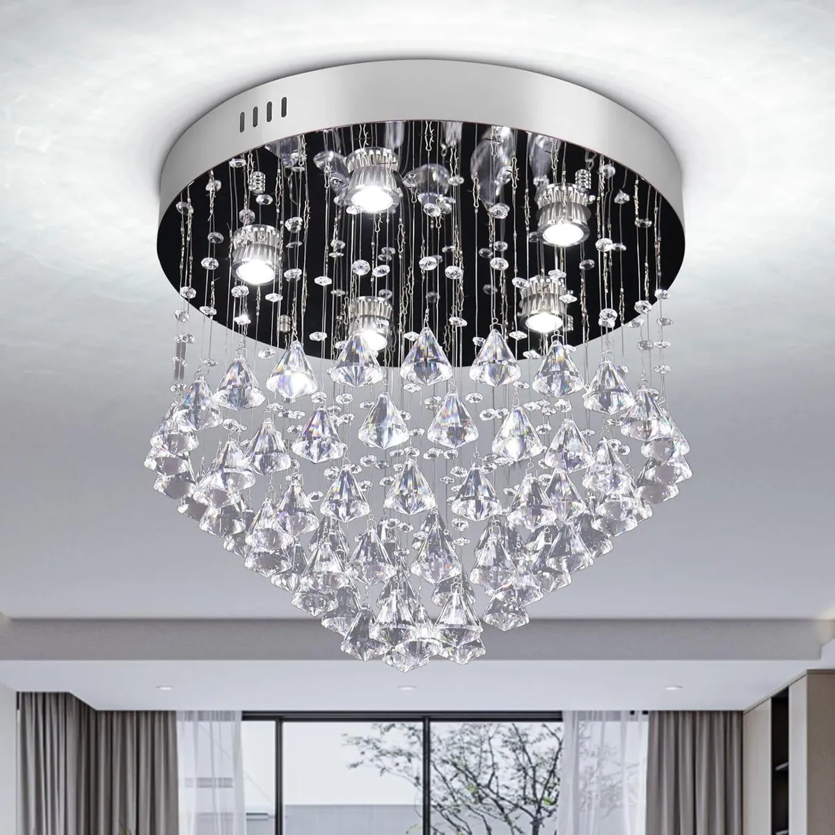 19.6 Modern Crystal Chandelier Lighting K9 - Image 1