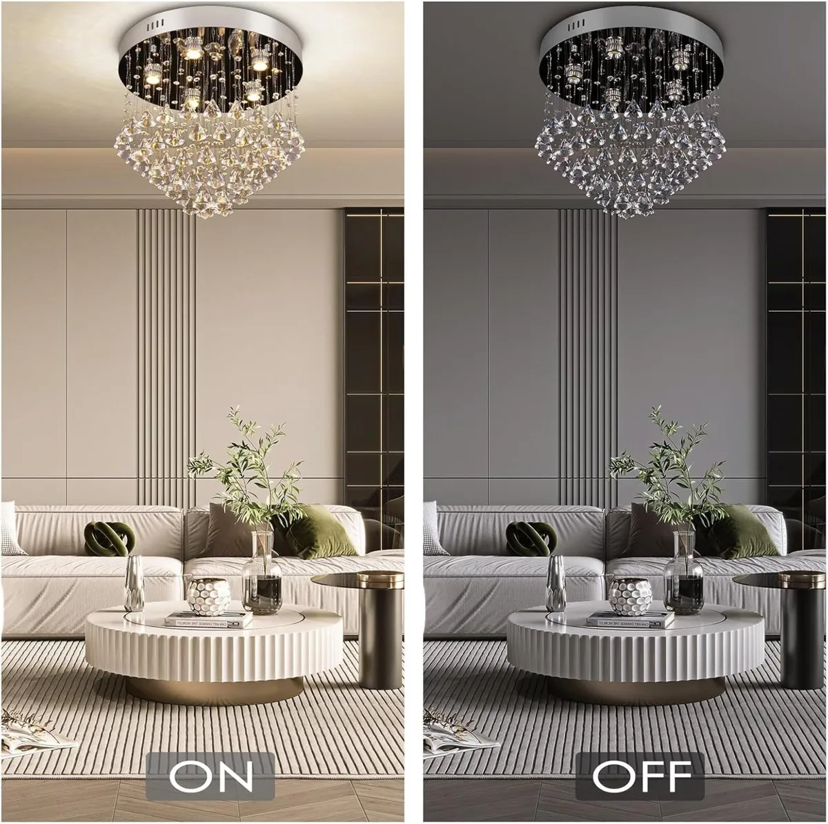 19.6 Modern Crystal Chandelier Lighting K9 - Image 2