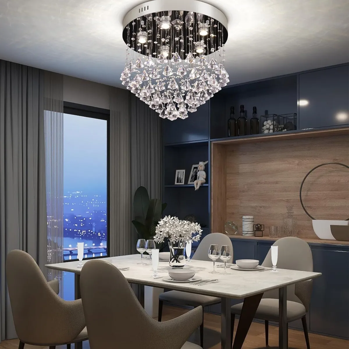 19.6 Modern Crystal Chandelier Lighting K9 - Image 3