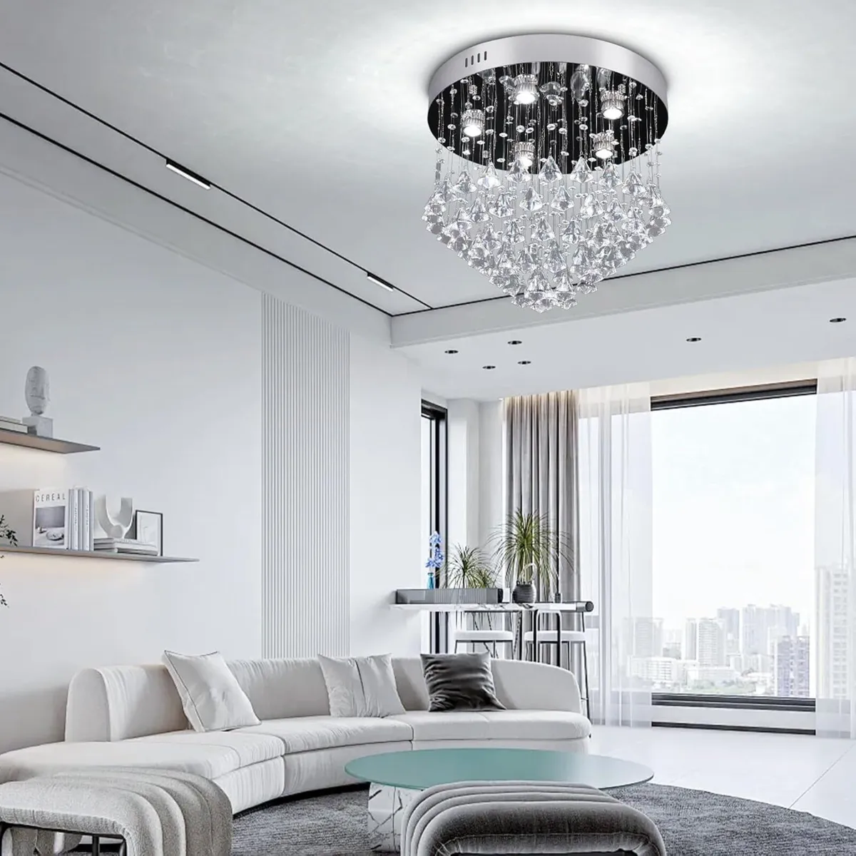 19.6 Modern Crystal Chandelier Lighting K9 - Image 4