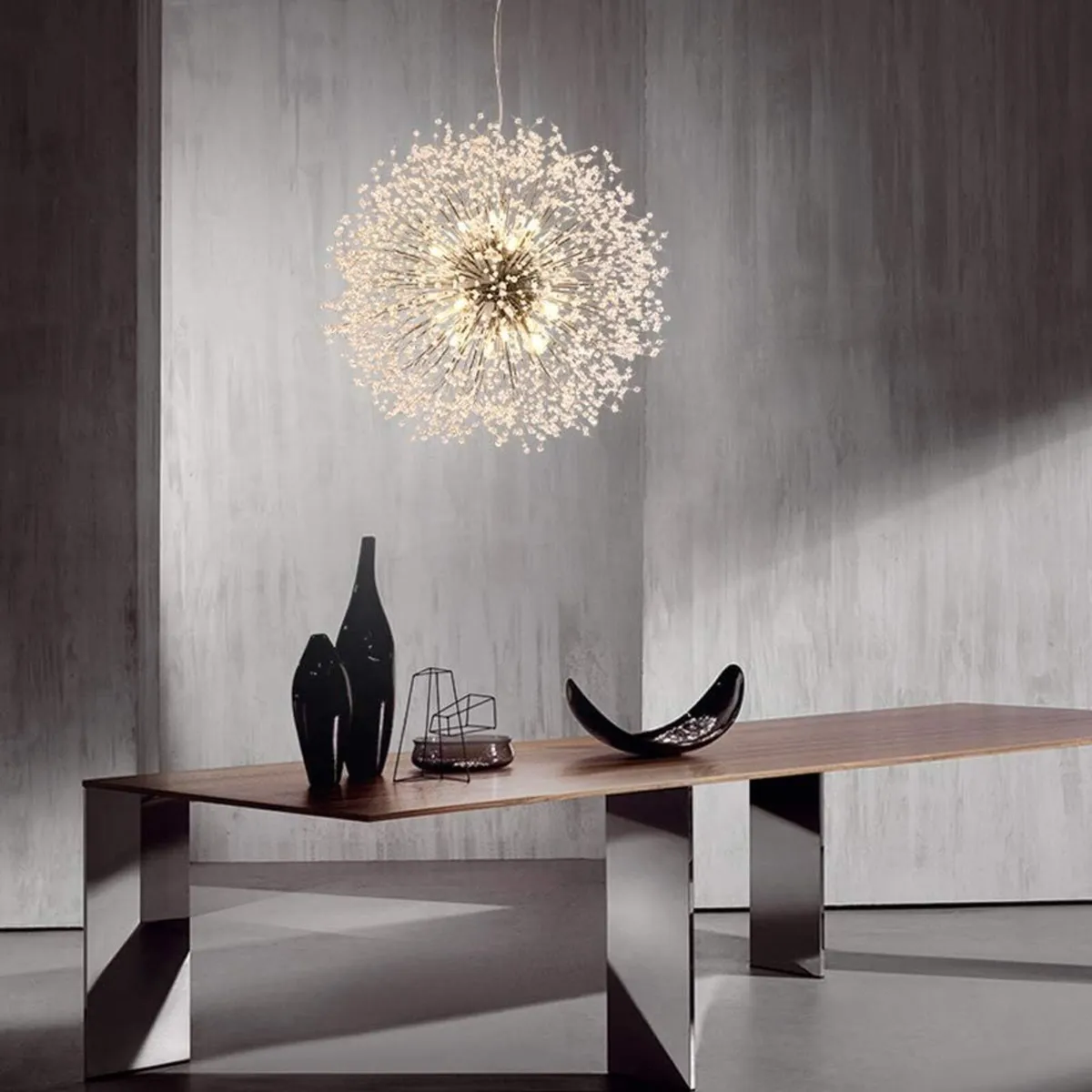 12-Lights Modern Sputnik Chandelier Dandelion - Image 3