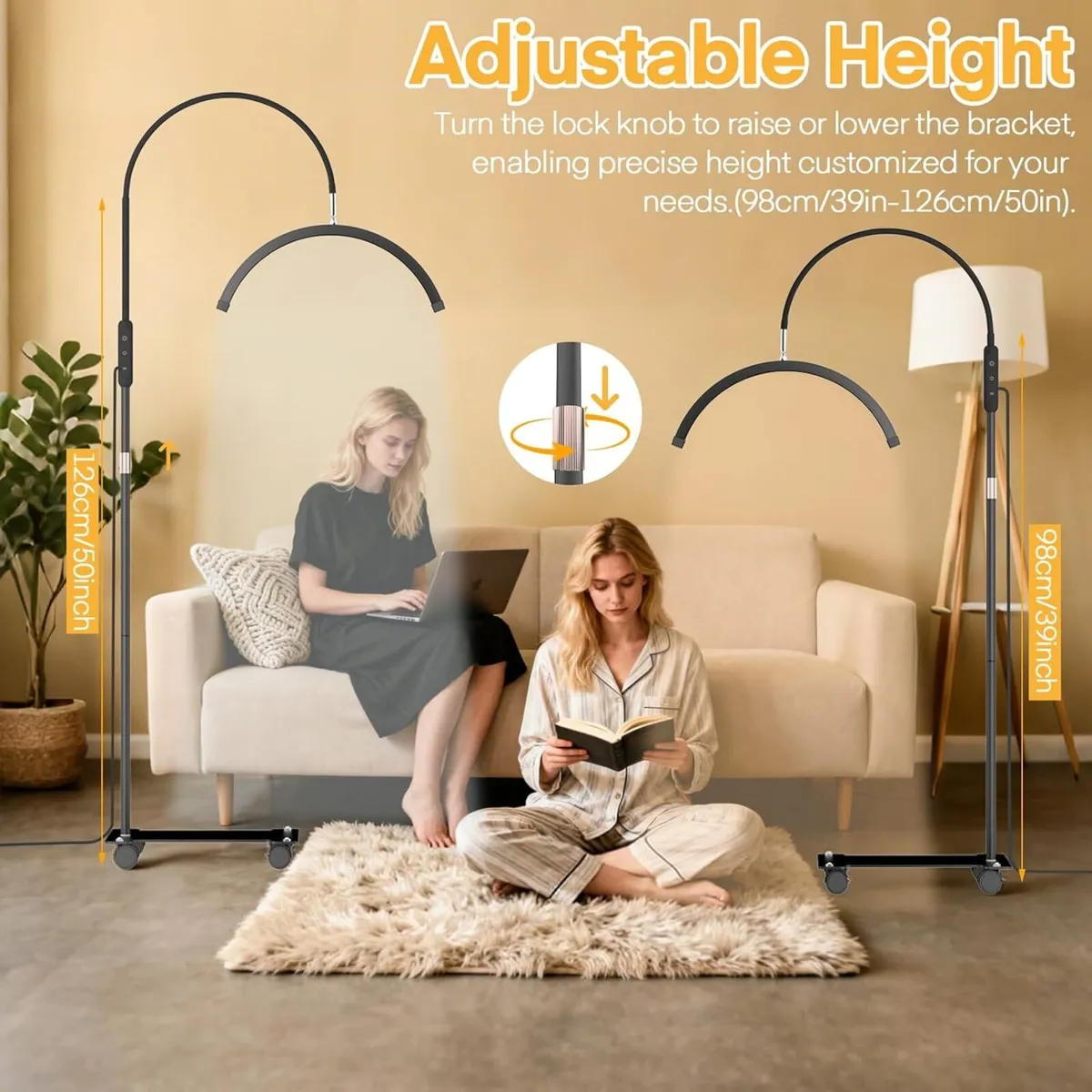 Half Moon Lamp 360degrees Rotatable Lash Light - Image 4