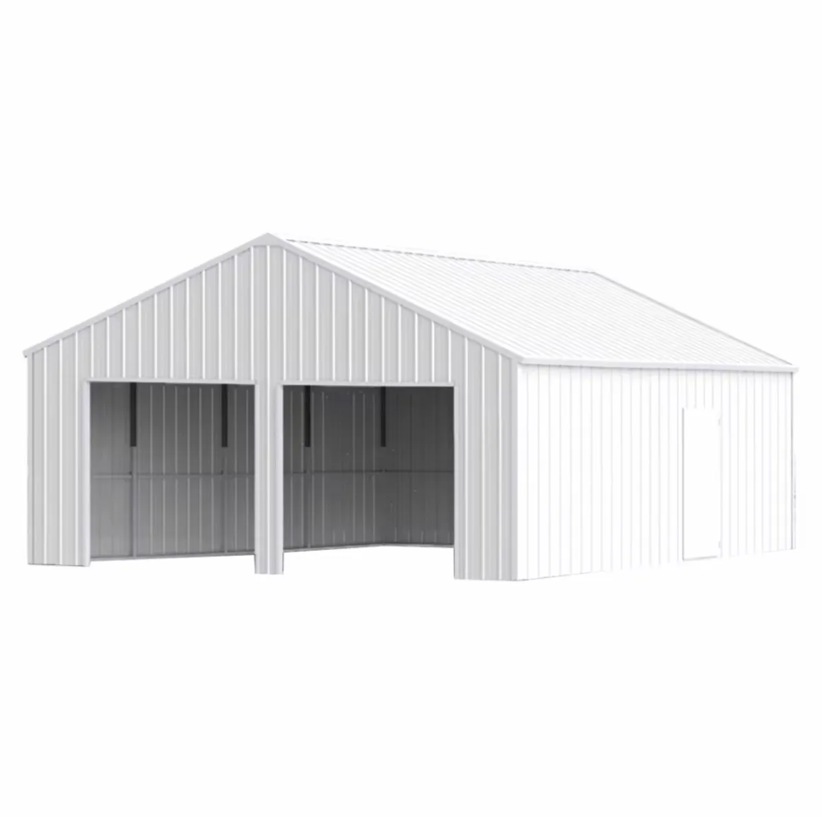 23x22 Heavy Duty Steel Shed / Double Garage - Image 2