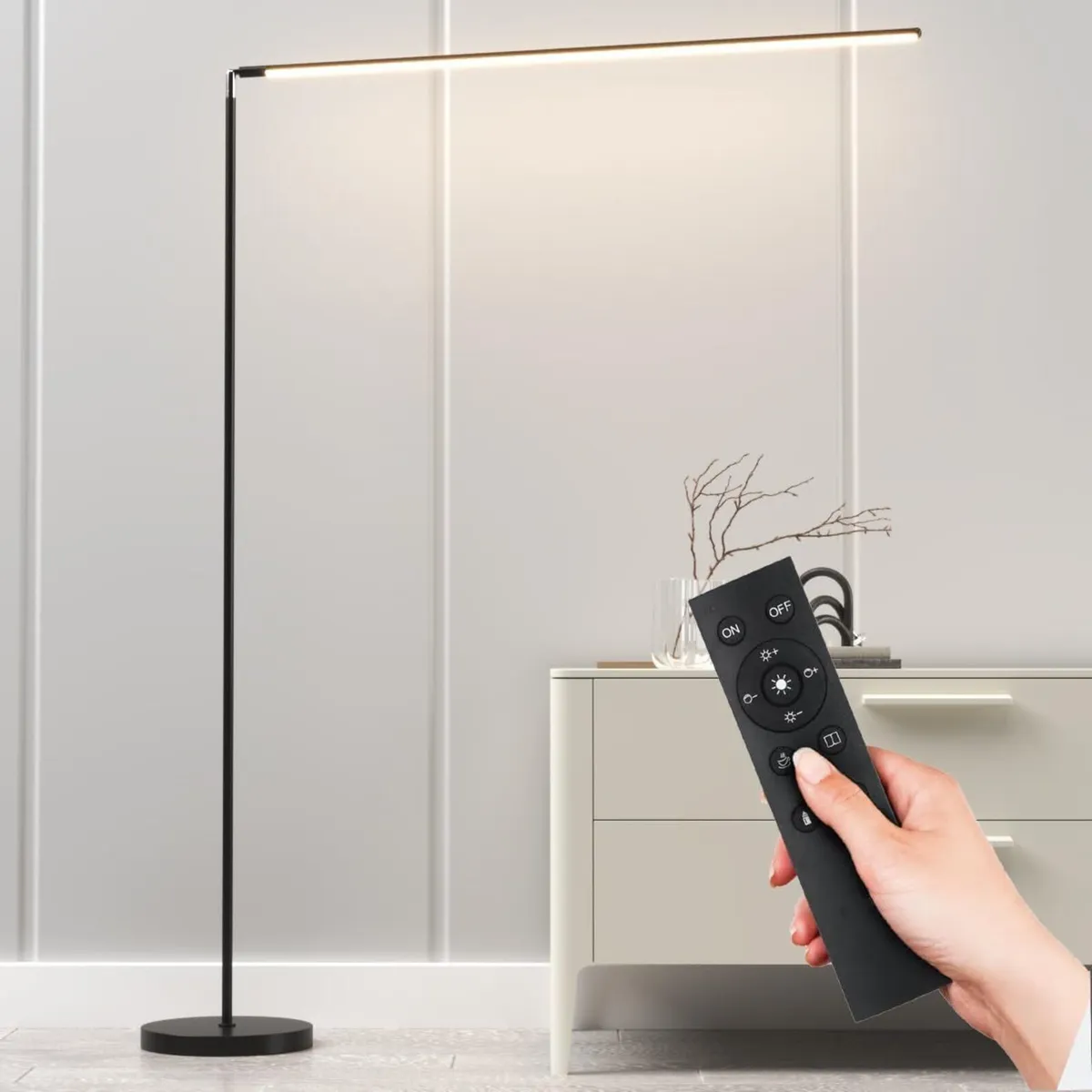 LED Floor Lamp Dimmable Standing with Remote - Image 1