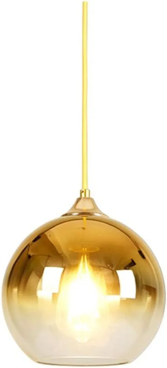 Spherical Gradient Color Glass Pendant Light - Image 1