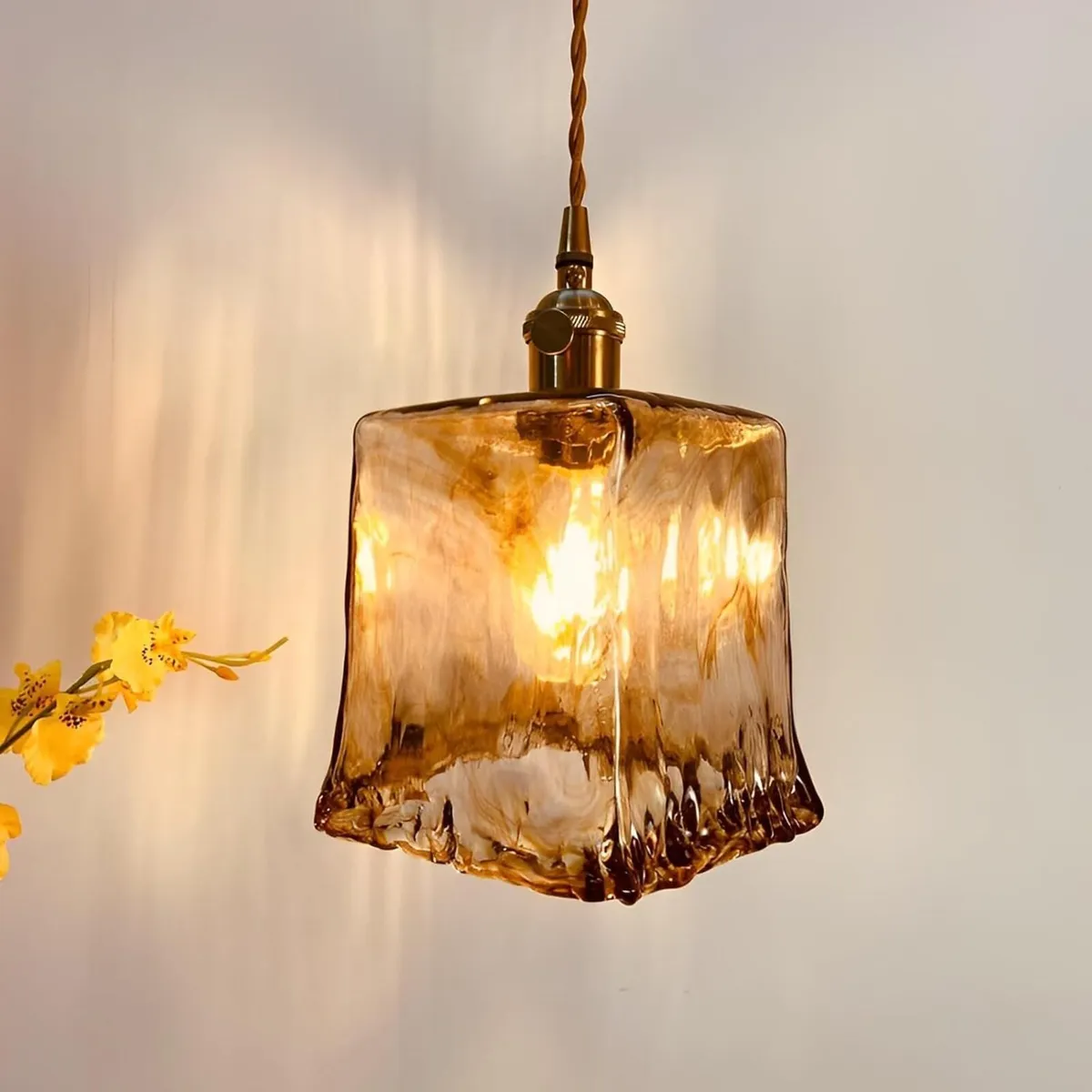 Vintage Brass Pendant Light Creative E27 Lights - Image 1