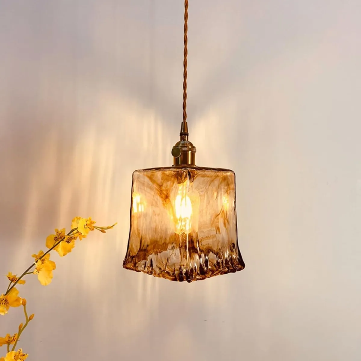 Vintage Brass Pendant Light Creative E27 Lights - Image 2