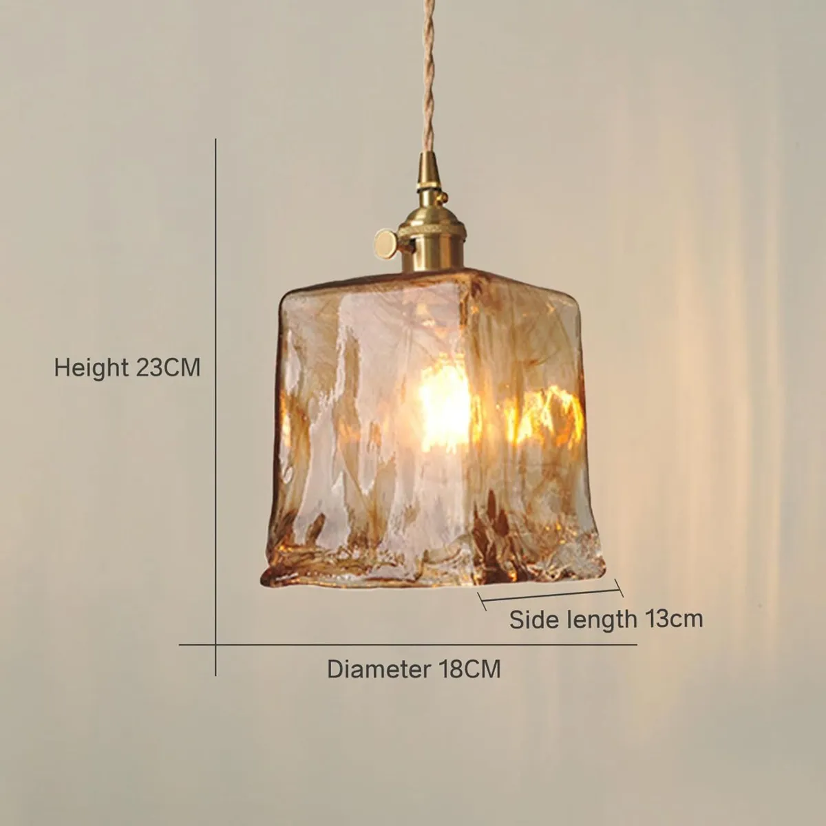 Vintage Brass Pendant Light Creative E27 Lights - Image 3