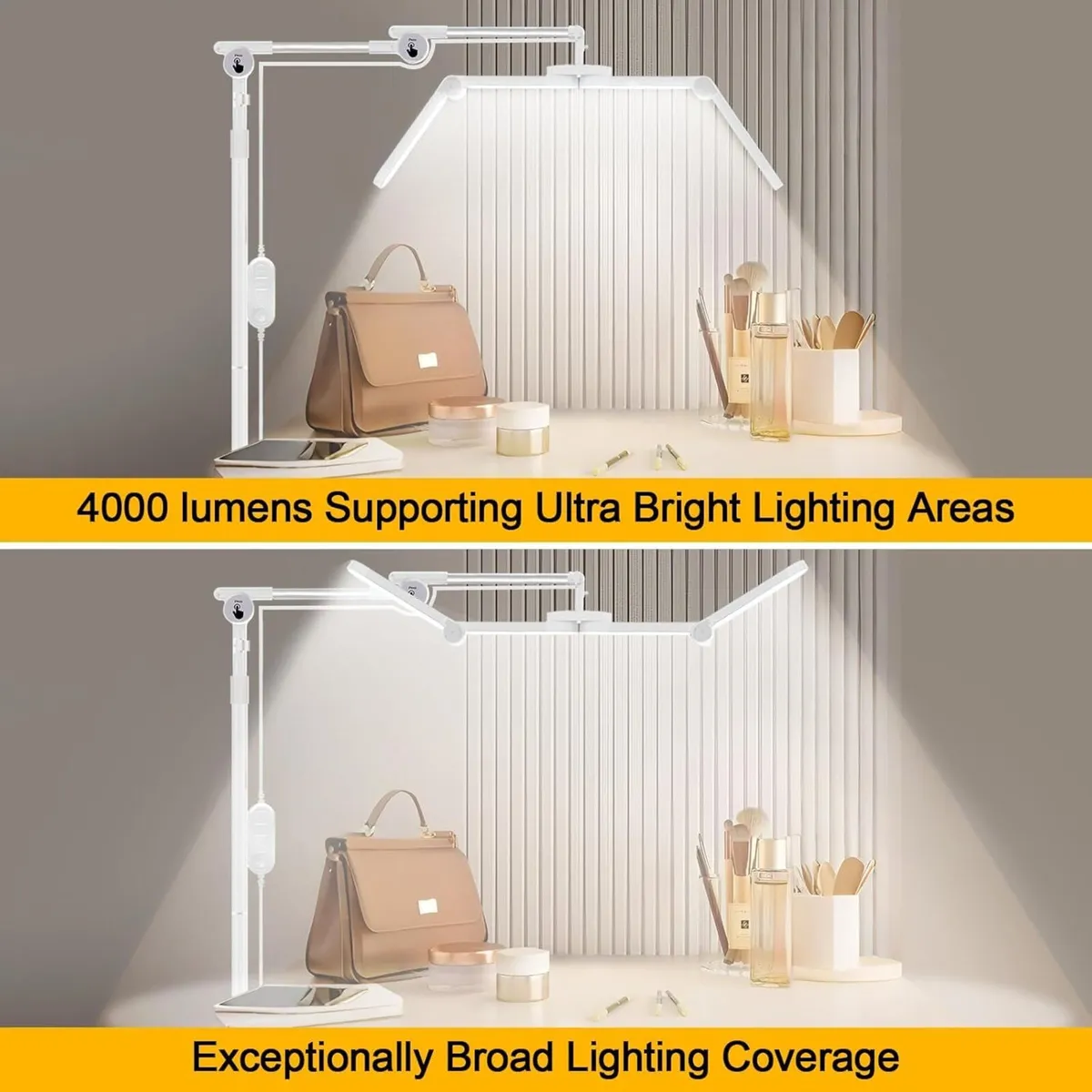 3-Segment Foldable Lash Lamp: Light with Rolling - Image 2