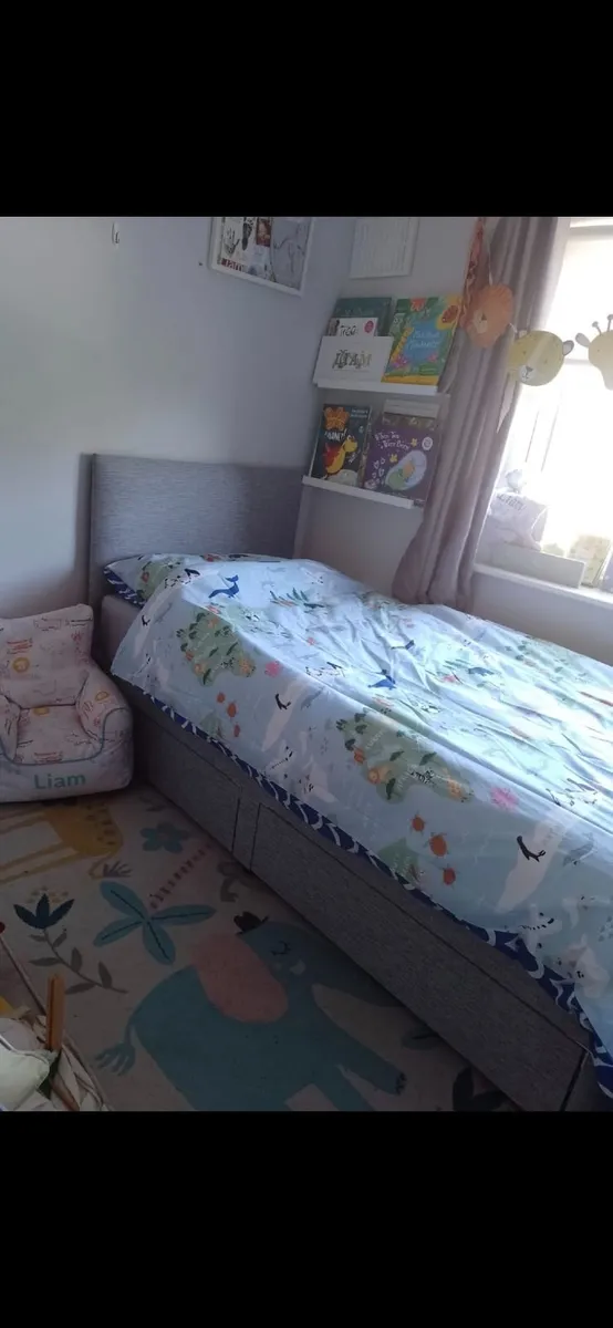 Single Divan Bed with 2 Drawers - Collection Only - Image 1