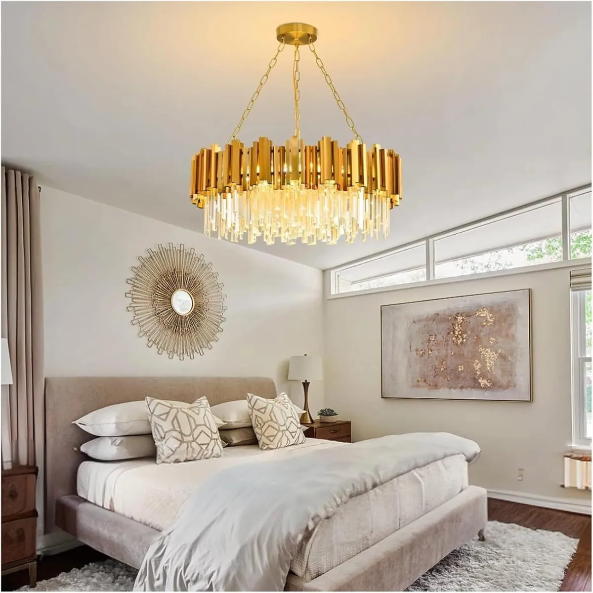 Pendant Light Crystal Chandelier Ceiling Modern - Image 1