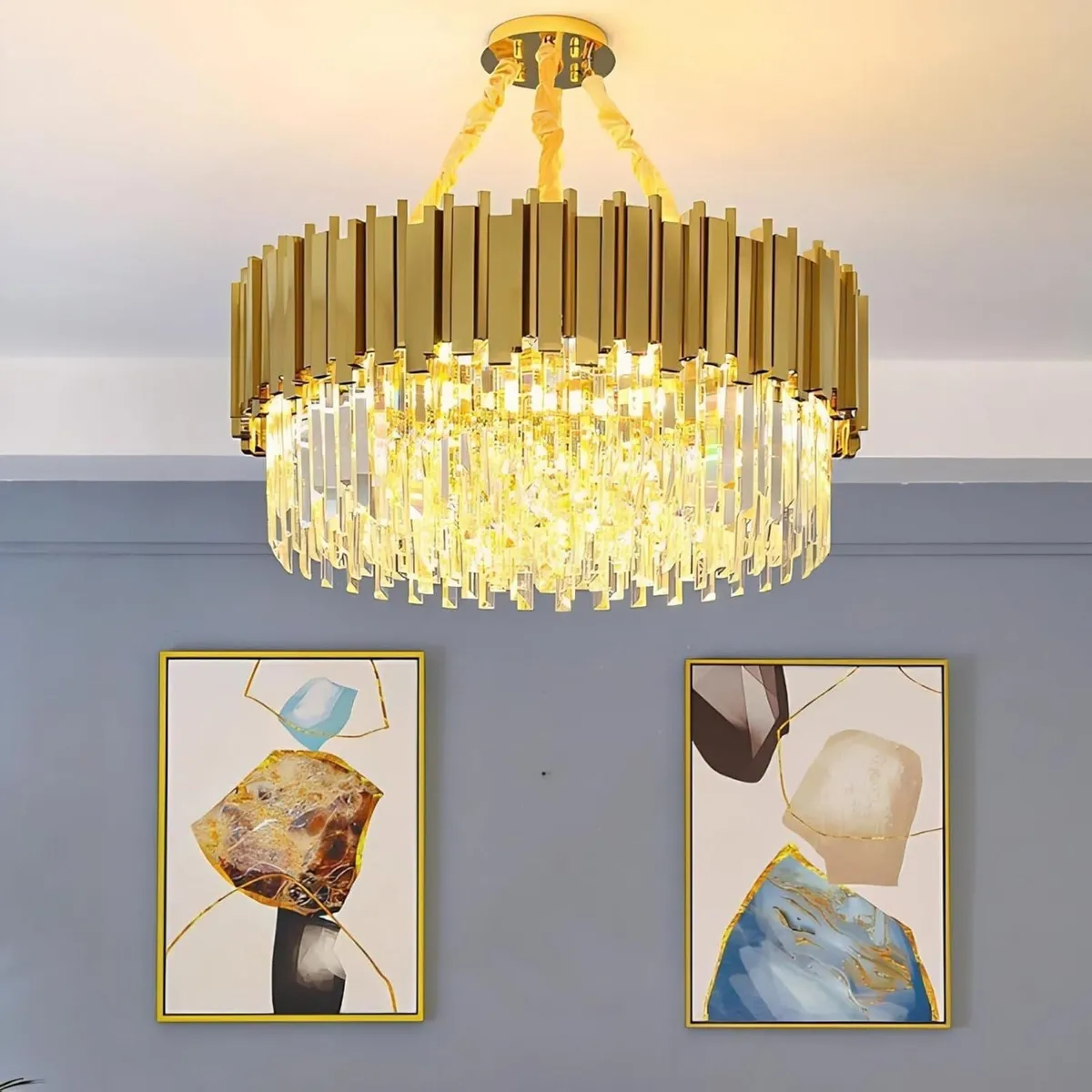 Pendant Light Crystal Chandelier Ceiling Modern - Image 3
