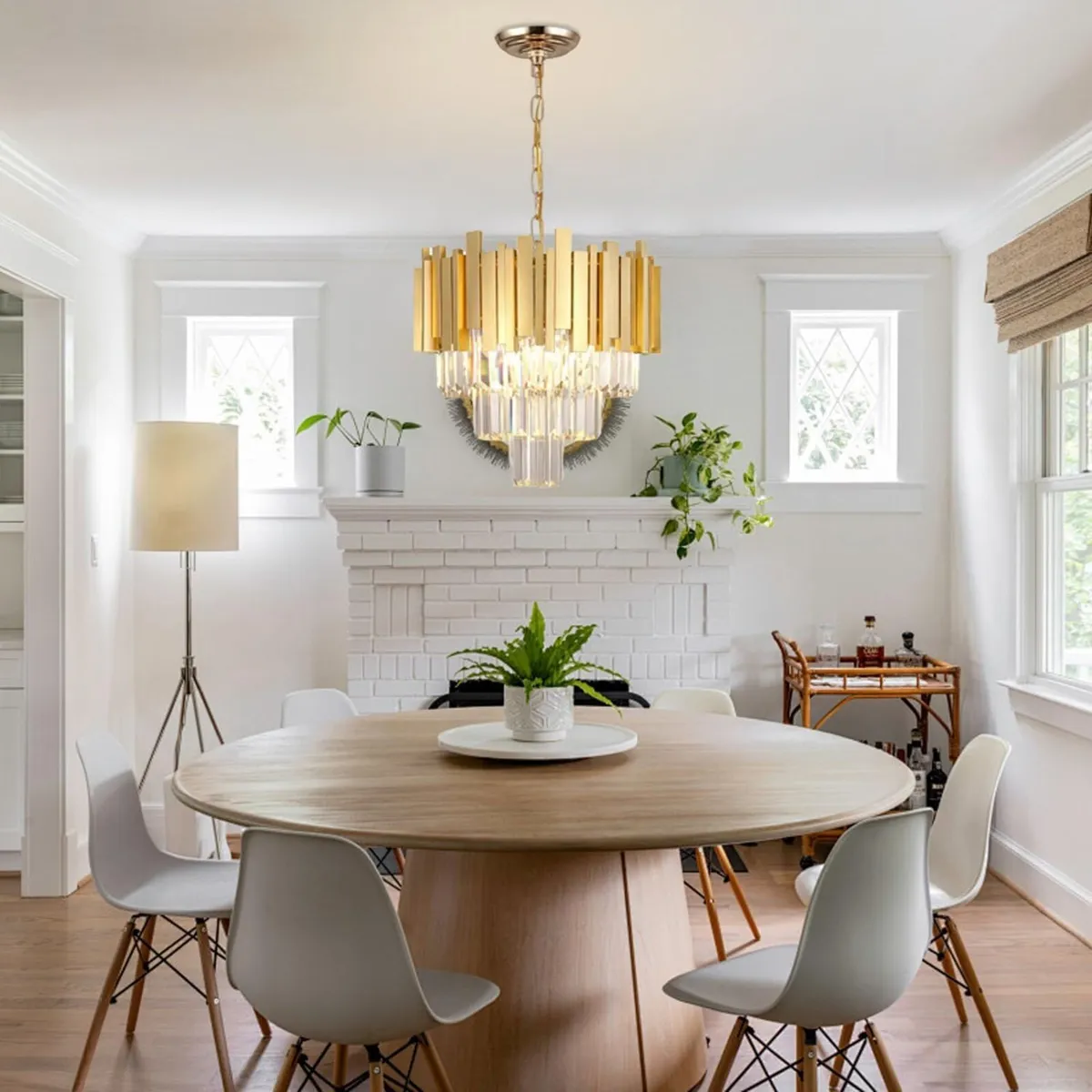 Gold Crystal Chandeliers 40cm Modern Ceiling - Image 2