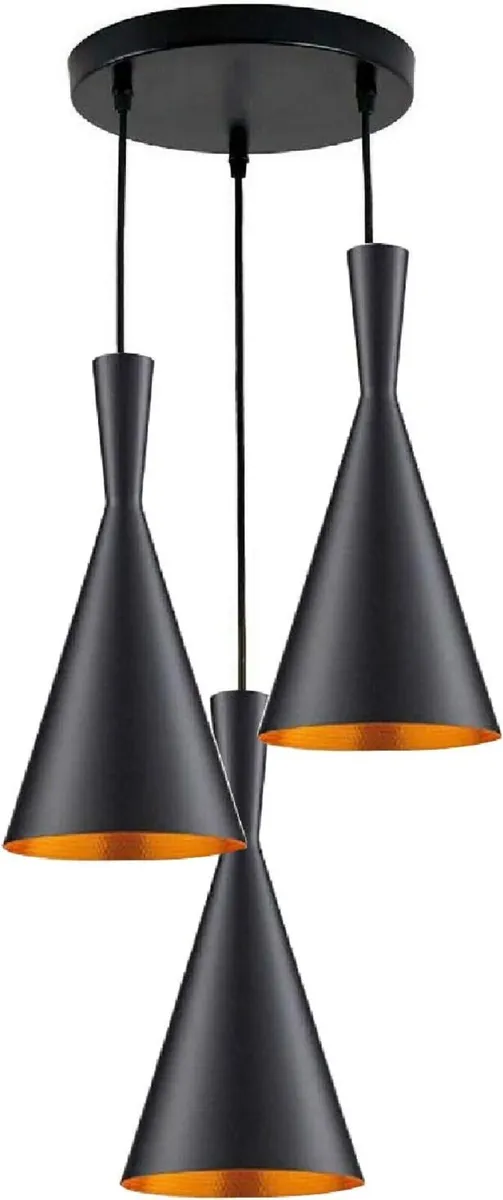 Three Head Hanging Cluster Pendant Light Fixture - Image 1