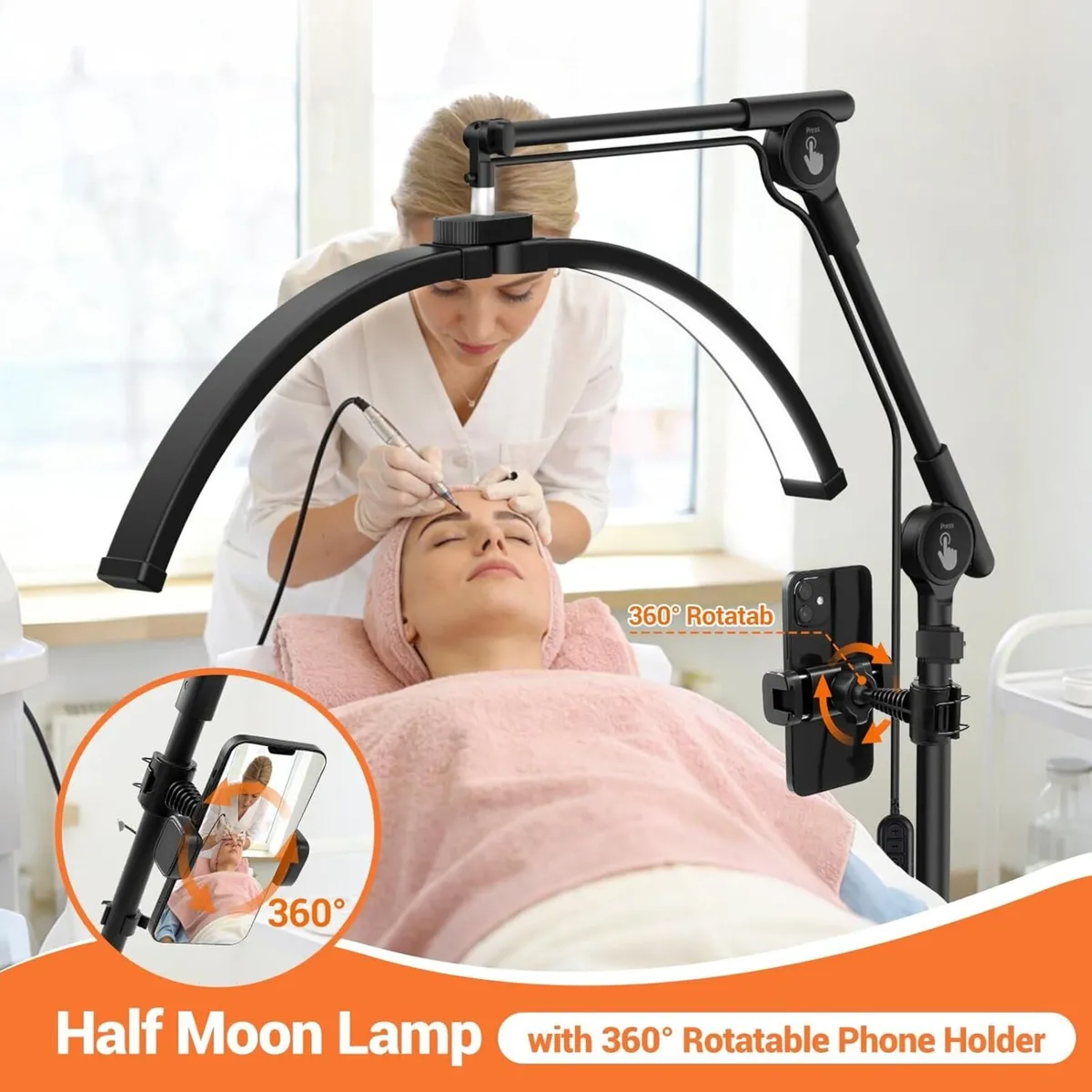 Half Moon Lash Light 27.5''LED Lamp for Eyelash - Image 4