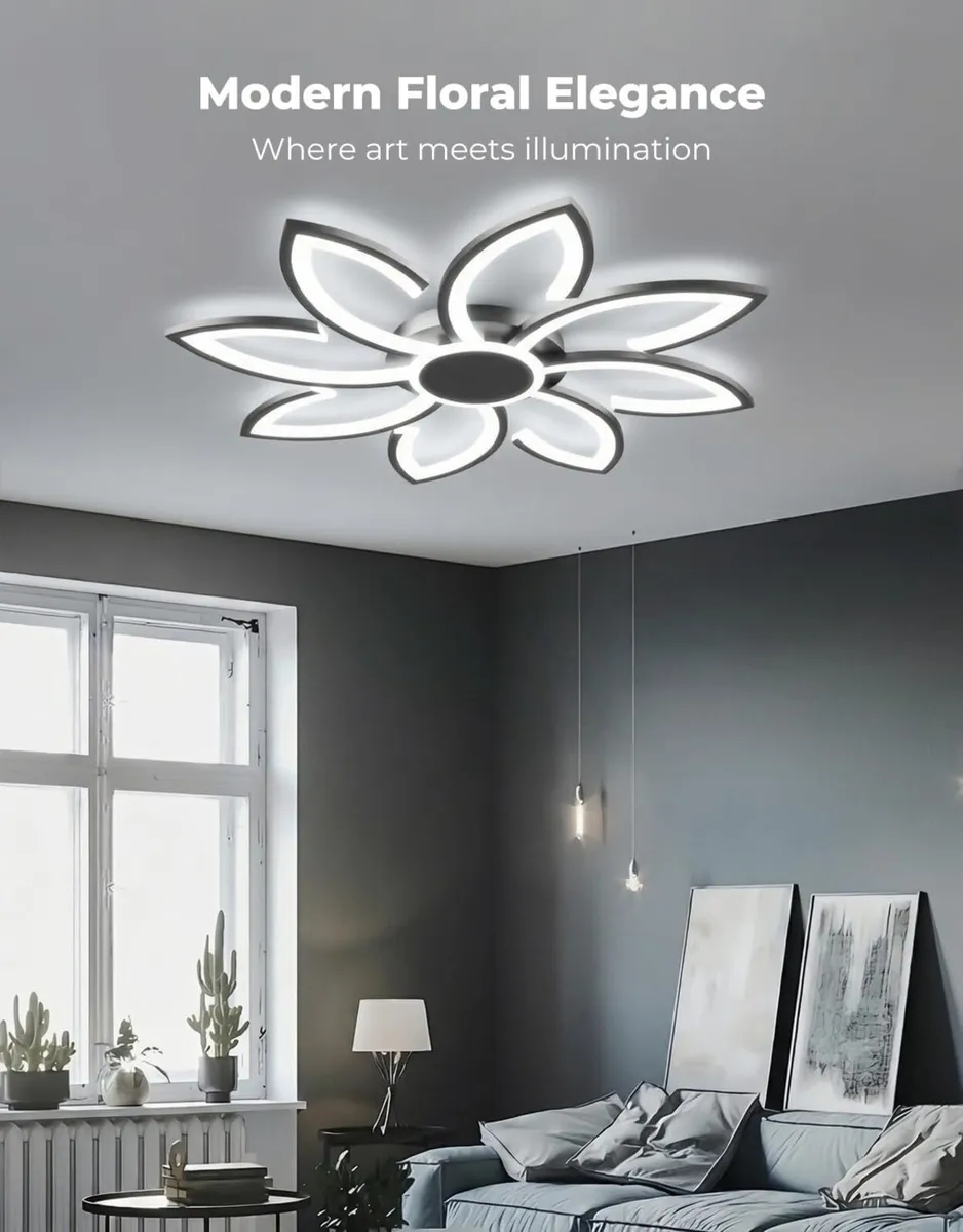 Led Ceiling Light with Remote Control 31.5 - Image 2
