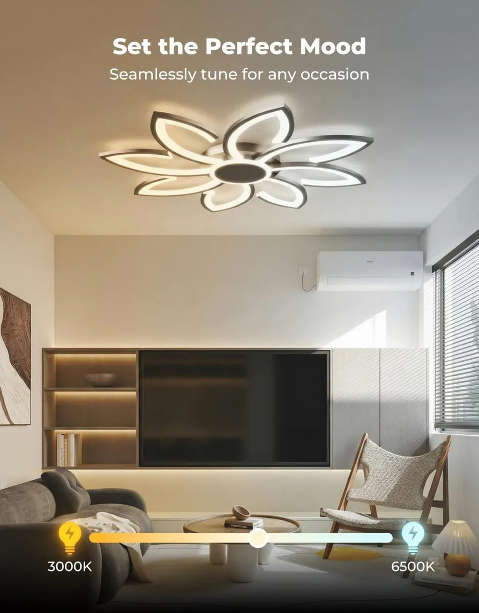 Led Ceiling Light with Remote Control 31.5 - Image 4