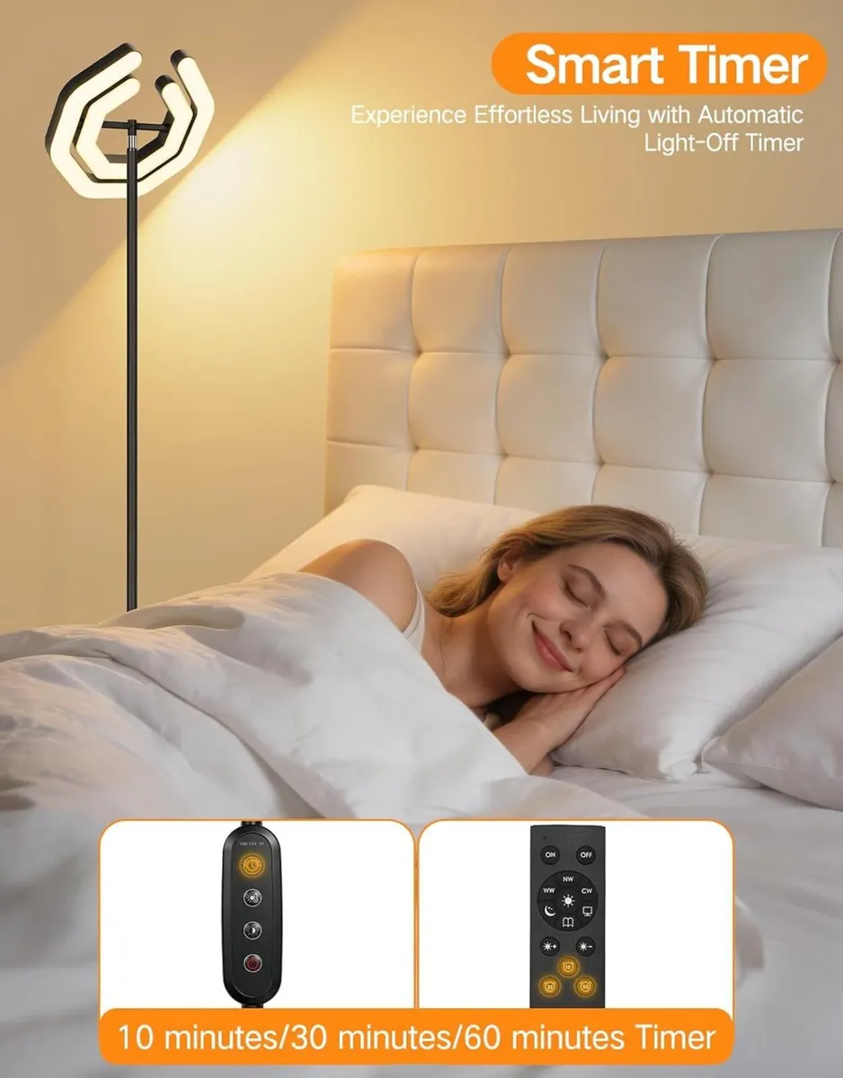 LED Floor Lamp for Living Room 30W 3000LM Dual - Image 4
