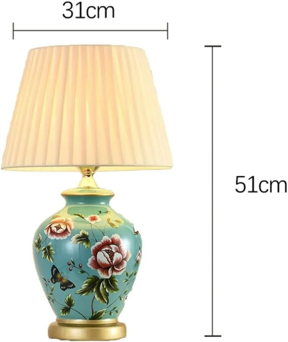 Table Lamp Retro Ceramic Living Room Bedside - Image 3
