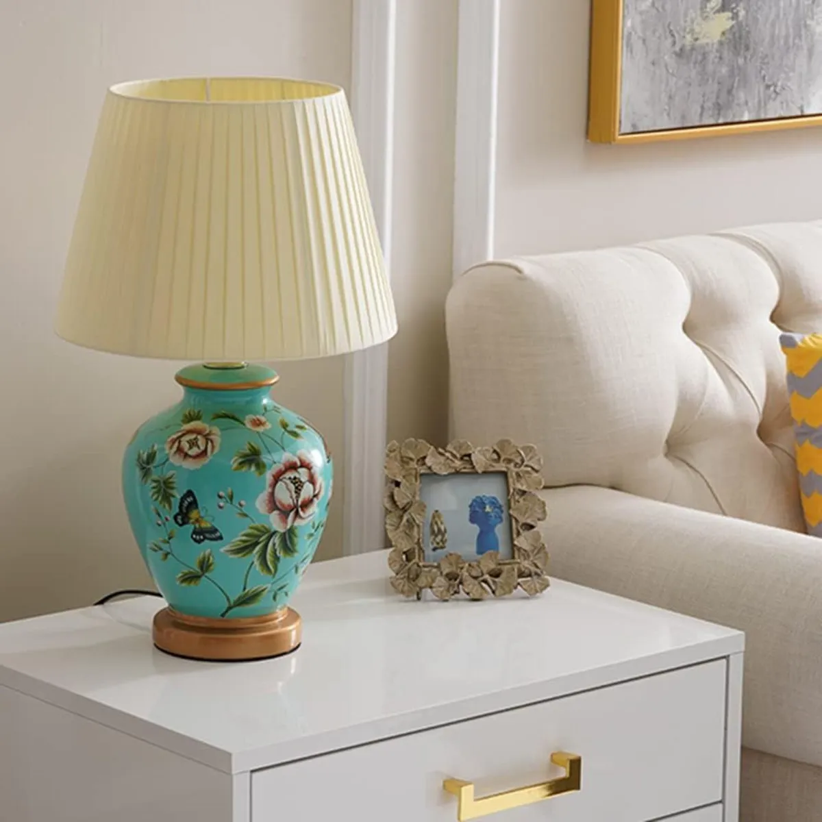 Table Lamp Retro Ceramic Living Room Bedside - Image 4