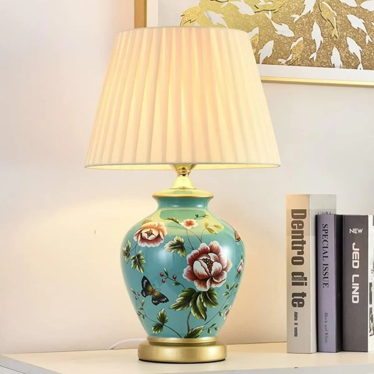 Table Lamp Retro Ceramic Living Room Bedside - Image 1
