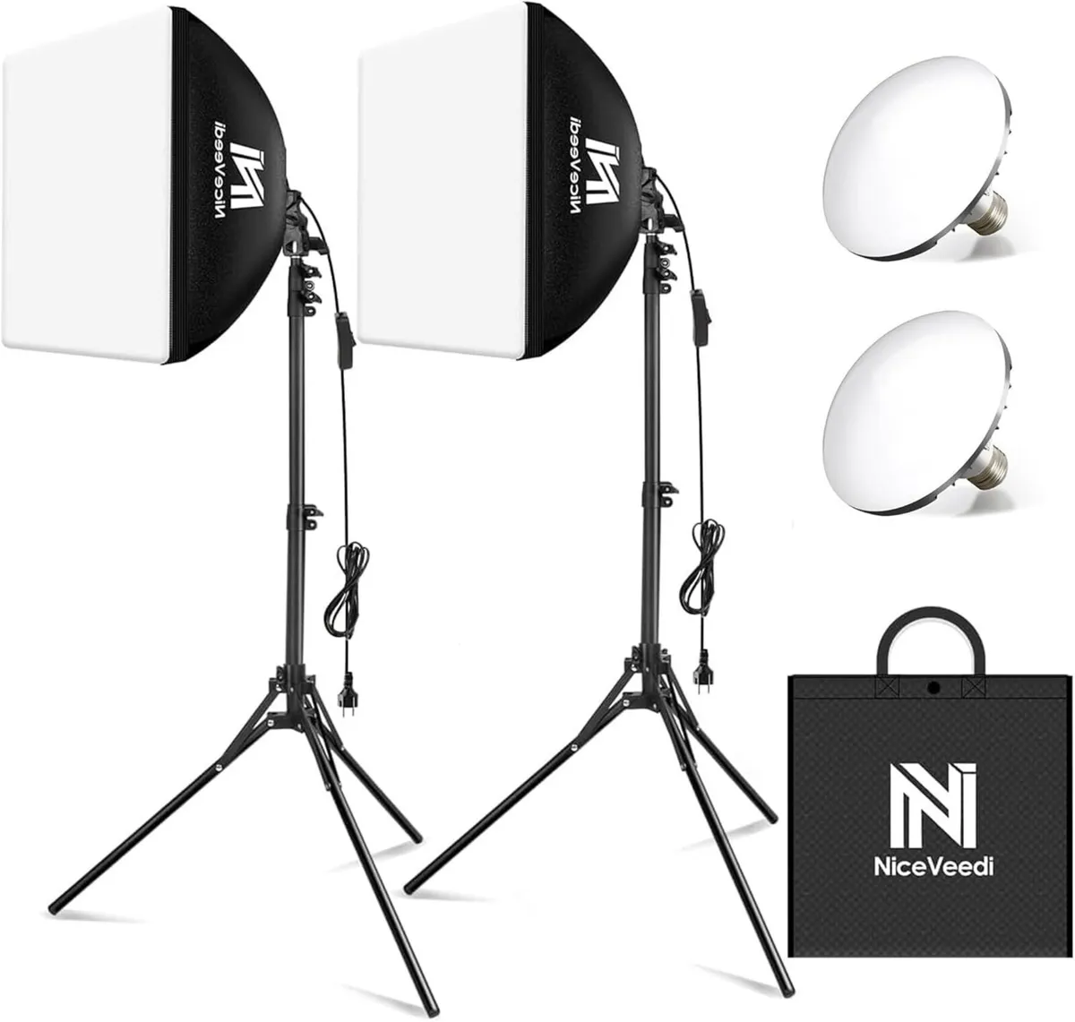 Photography Light Kit 5400K Softbox With 160cm - Image 1