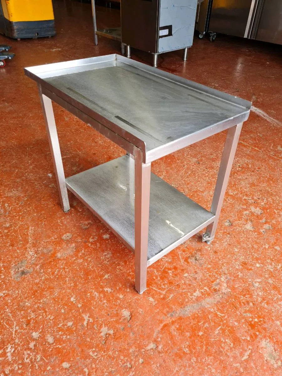 Stainless steel tables and shelf - Image 4