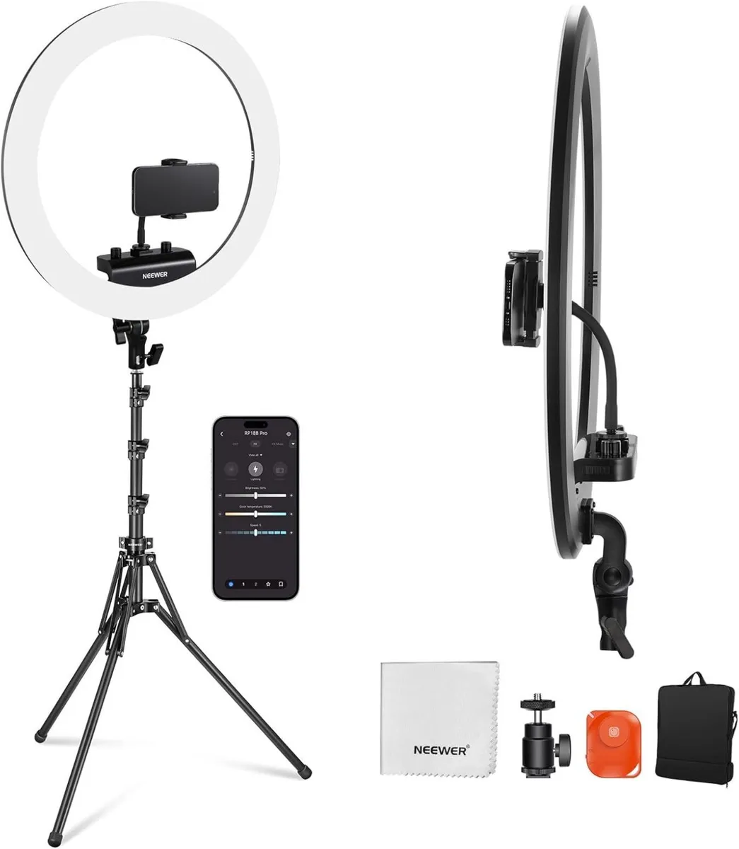 RP18B Pro Ring Light 18 with Tripod Stand and - Image 1