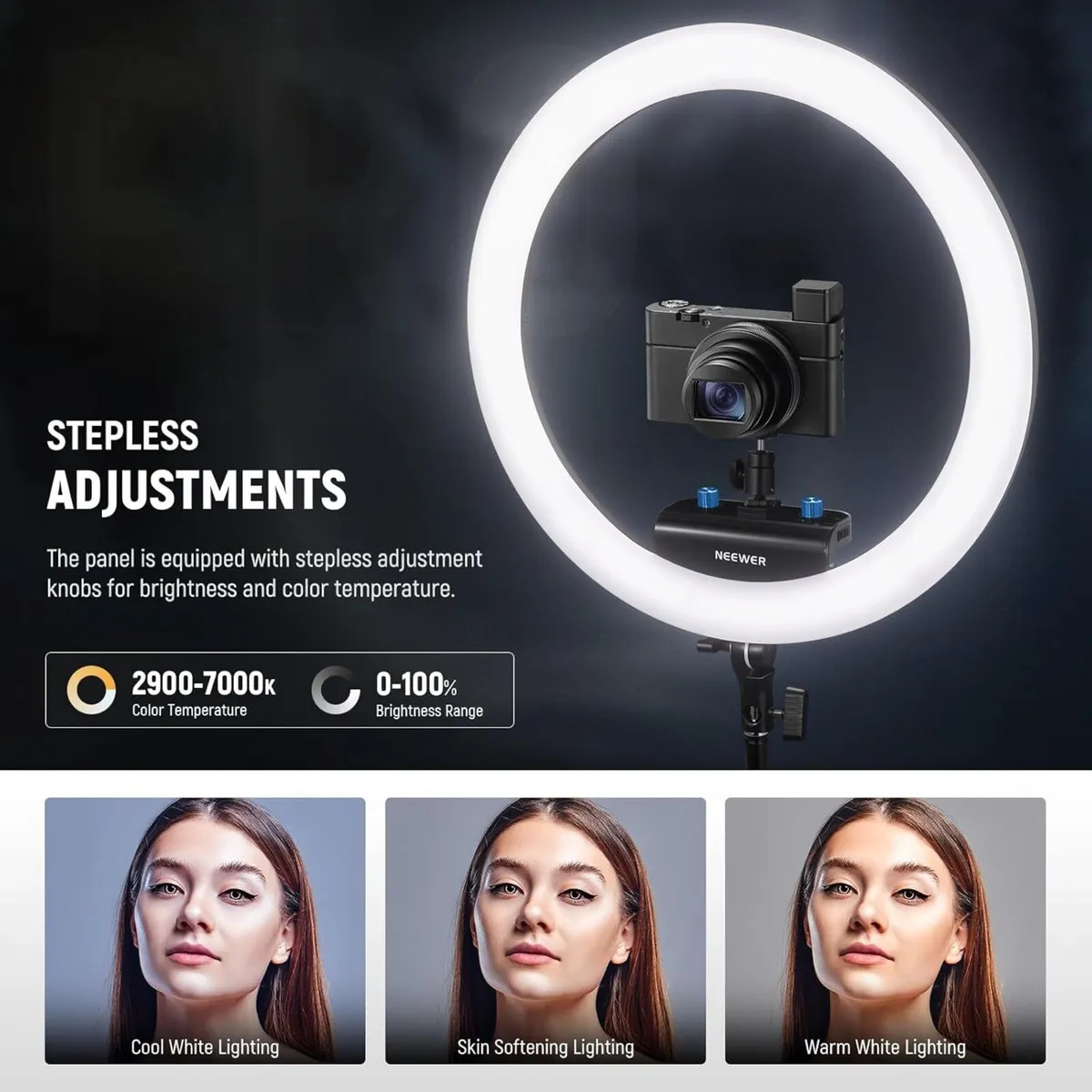 RP18B Pro Ring Light 18 with Tripod Stand and - Image 4