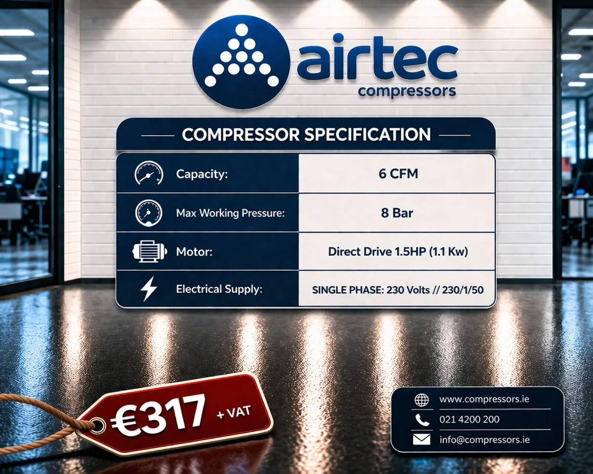 COMPRESSOR - 1.5HP (50L)- IN STOCK - Image 3