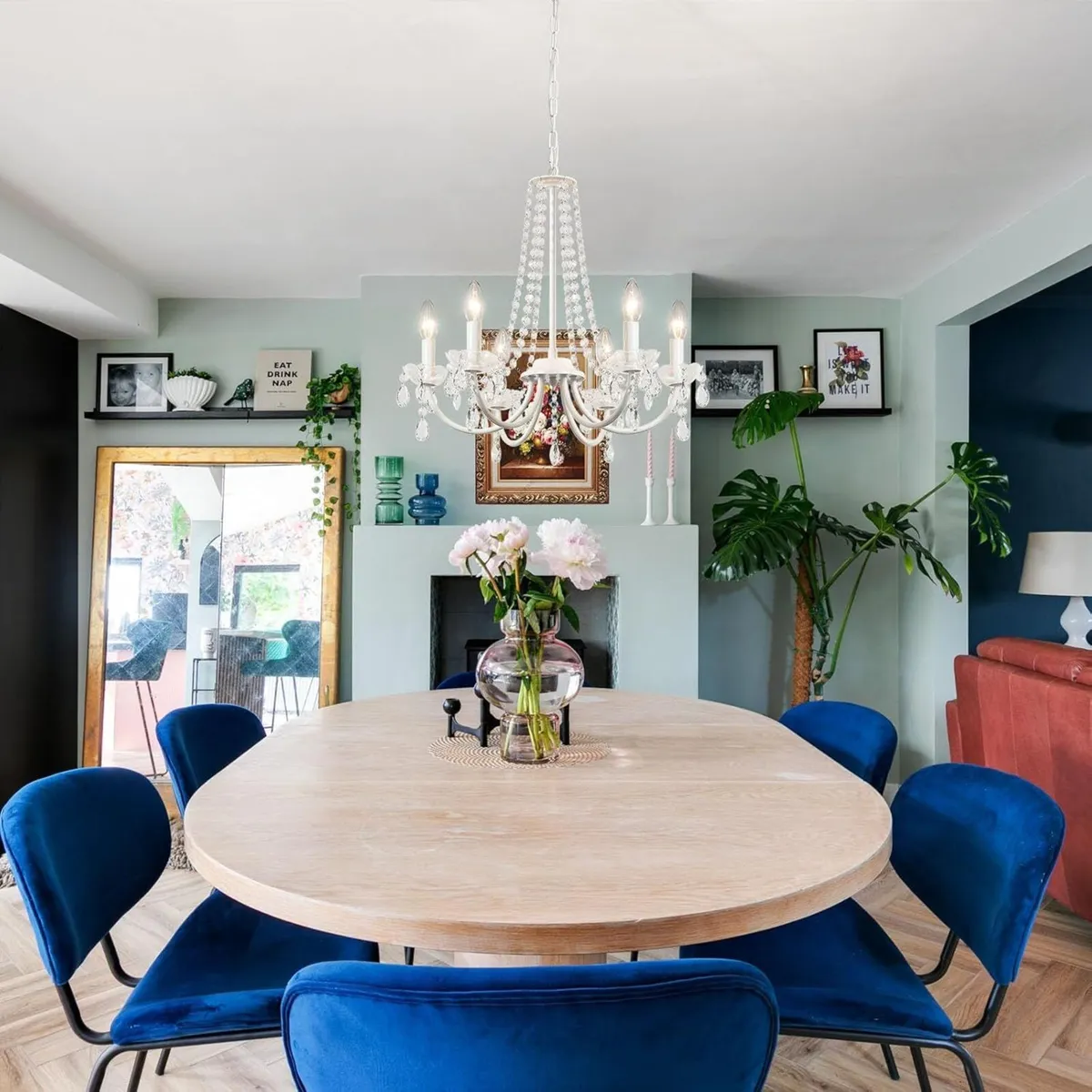 Crystal Chandelier 6 Lights Chandeliers Ceiling - Image 3