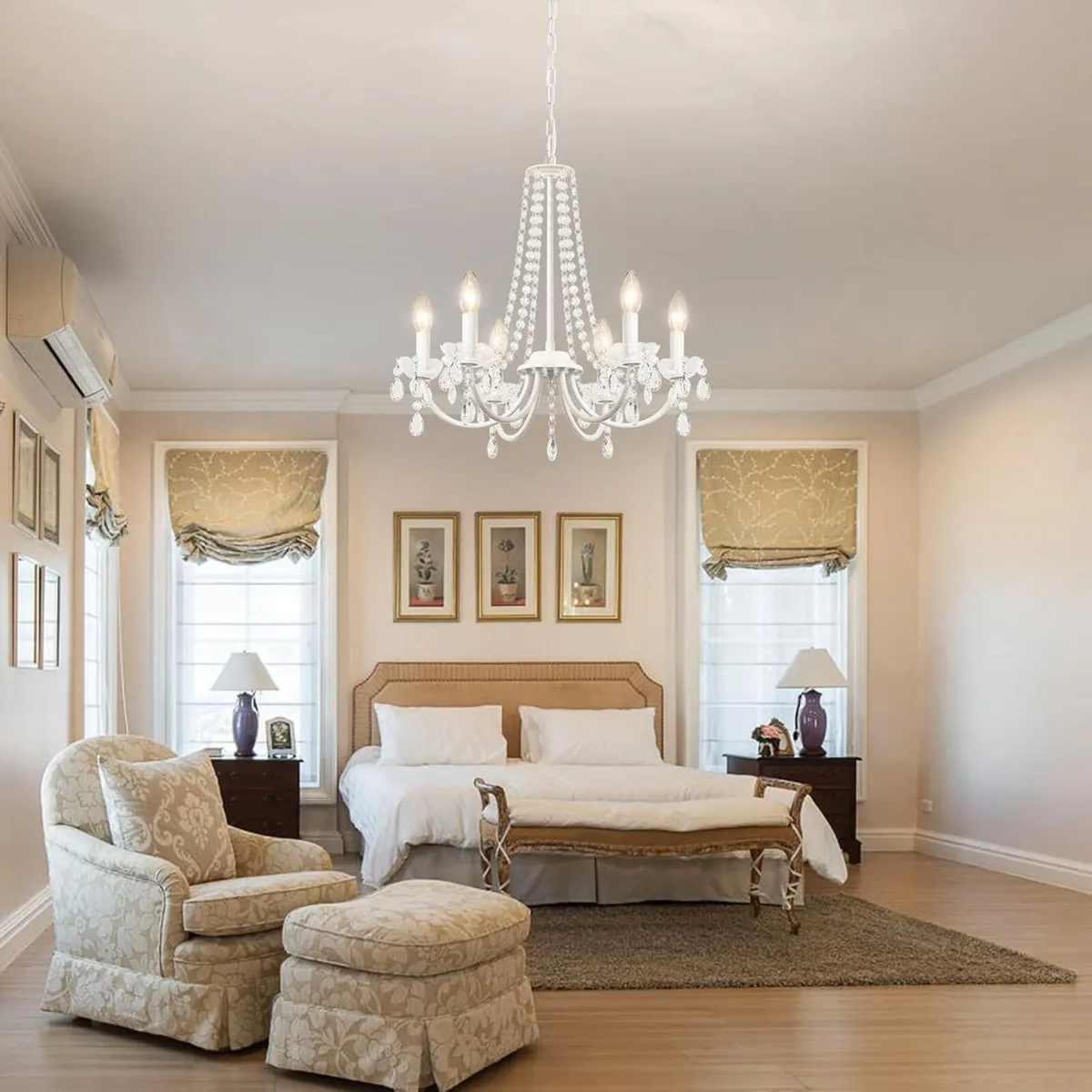 Crystal Chandelier 6 Lights Chandeliers Ceiling - Image 4