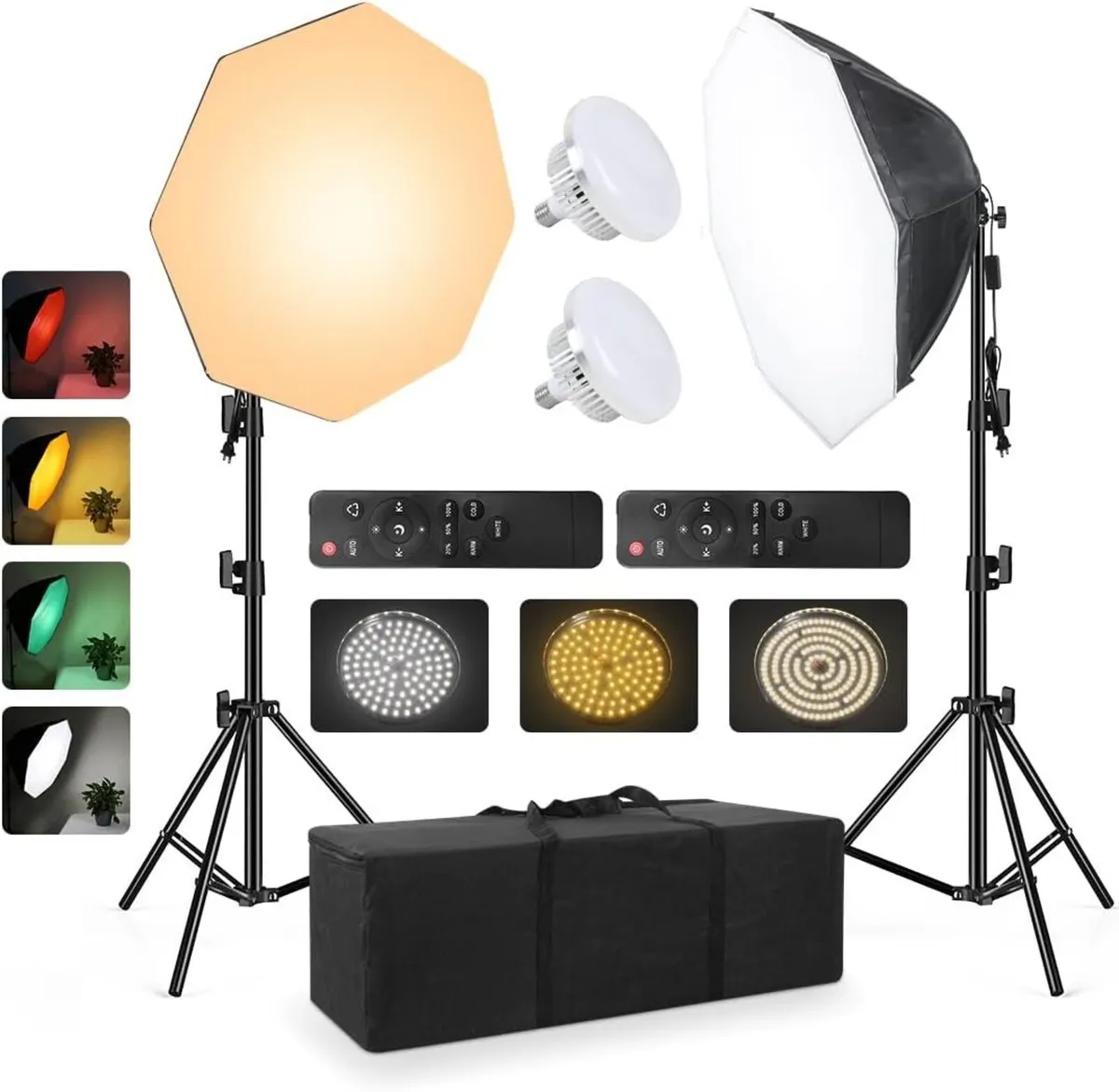 2pack Softbox Continuous Lighting Kit for Camera - Image 1