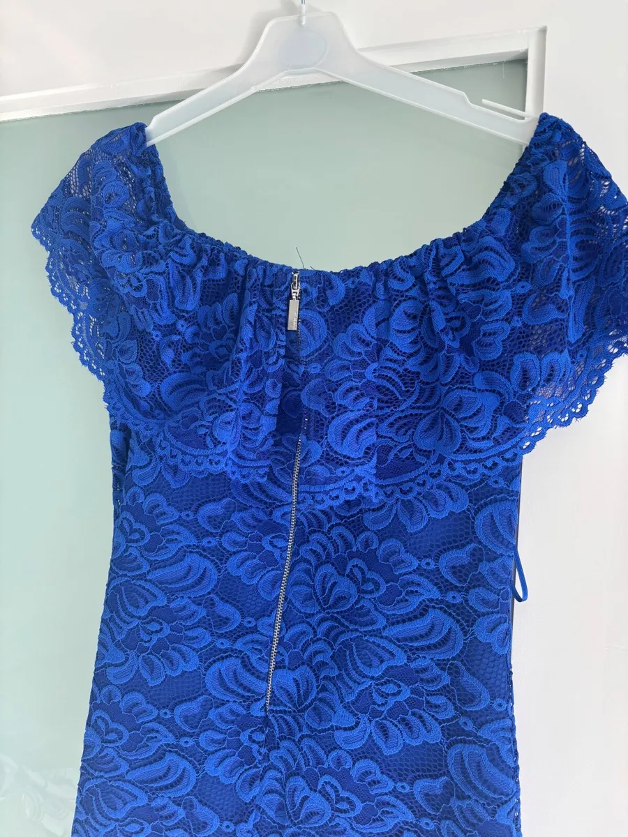 Women’s royal blue lace dress - Image 4