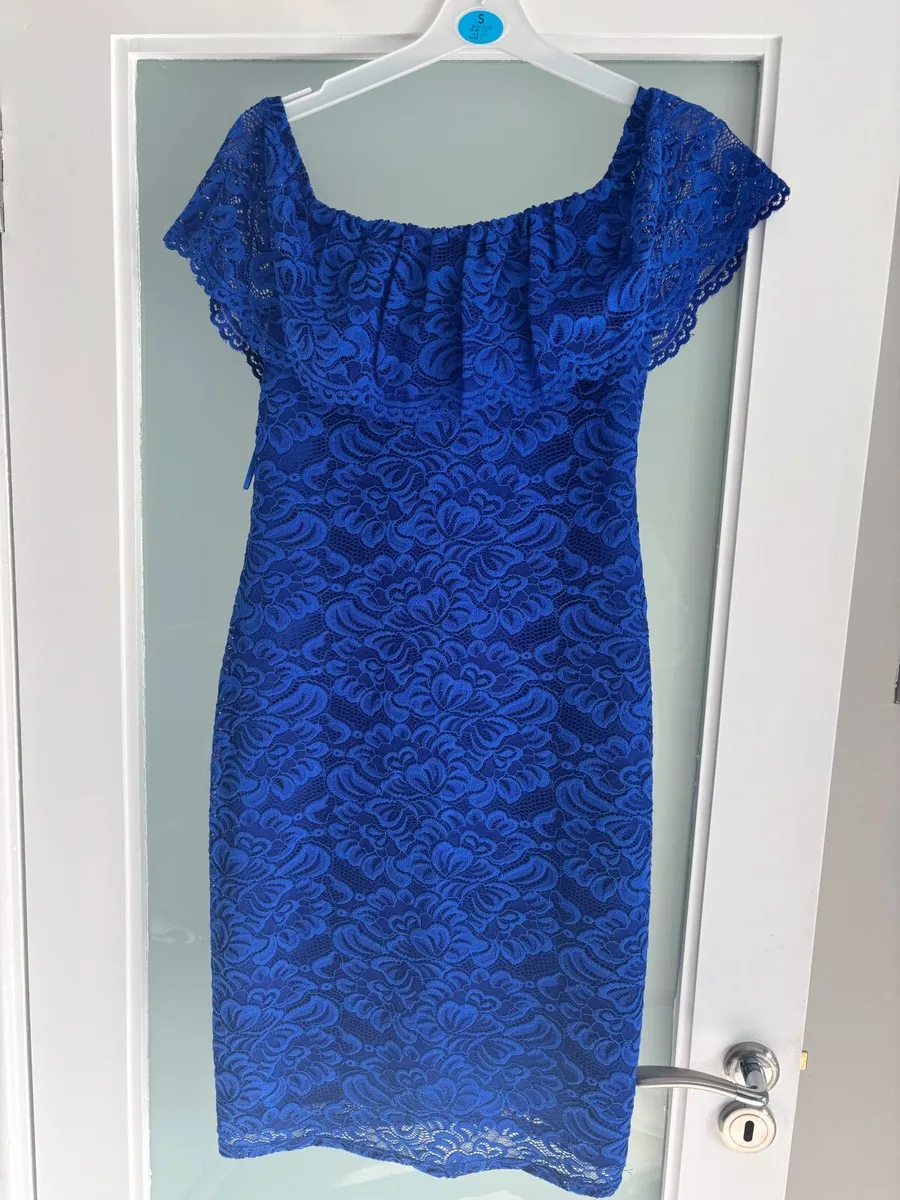 Women’s royal blue lace dress - Image 3