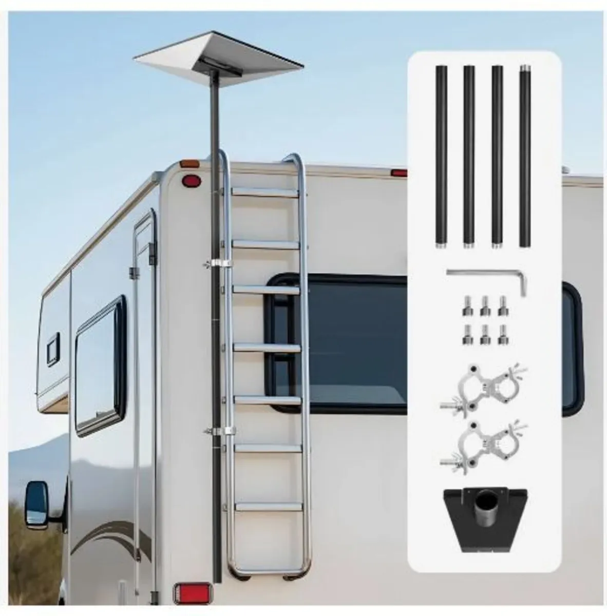 Starlink RV Ladder Mount, 360°Adjustable - Image 1