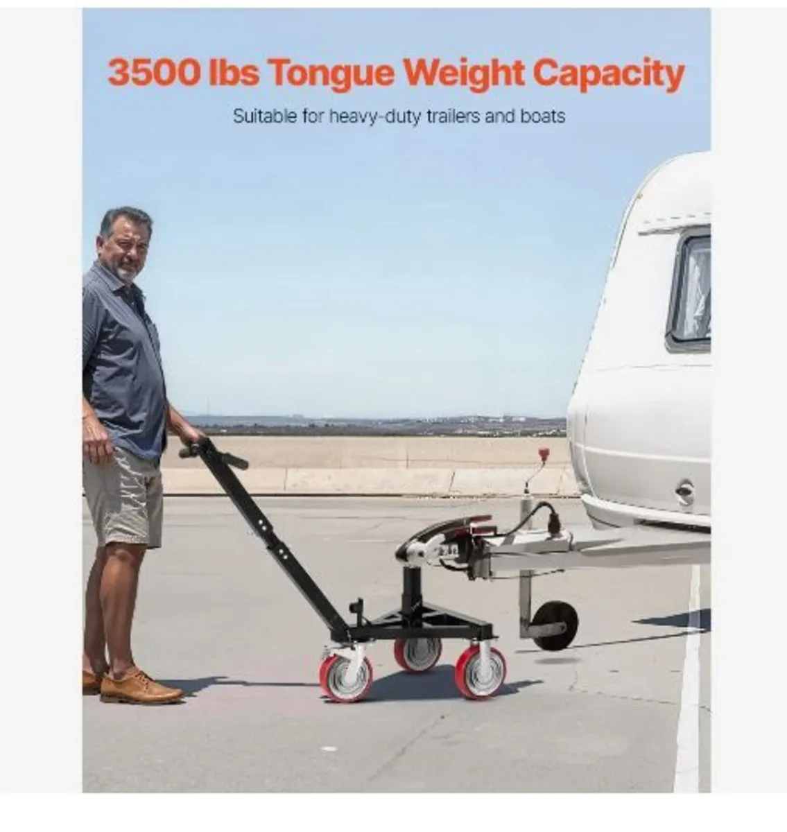 Trailer Dolly, 3500lbs Tongue Weight Capacity - Image 2