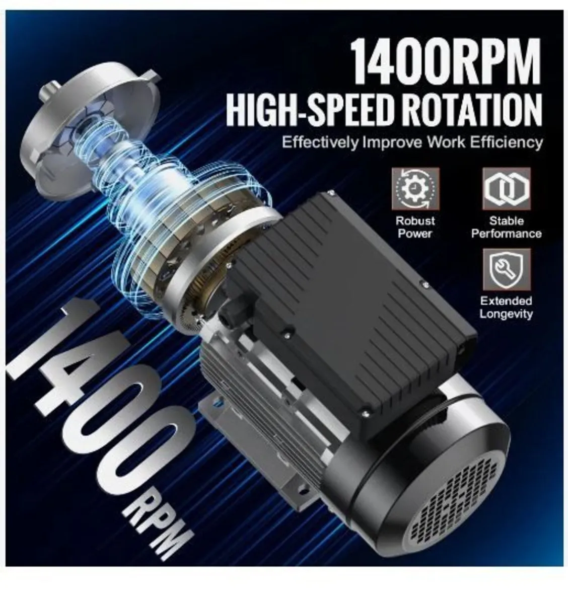 0.55KW Electric Motor 1400 rpm - Image 2