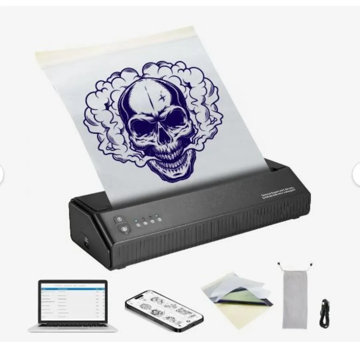 Tattoo Transfer Stencil Printer, Wireless Bluetoot - Image 1