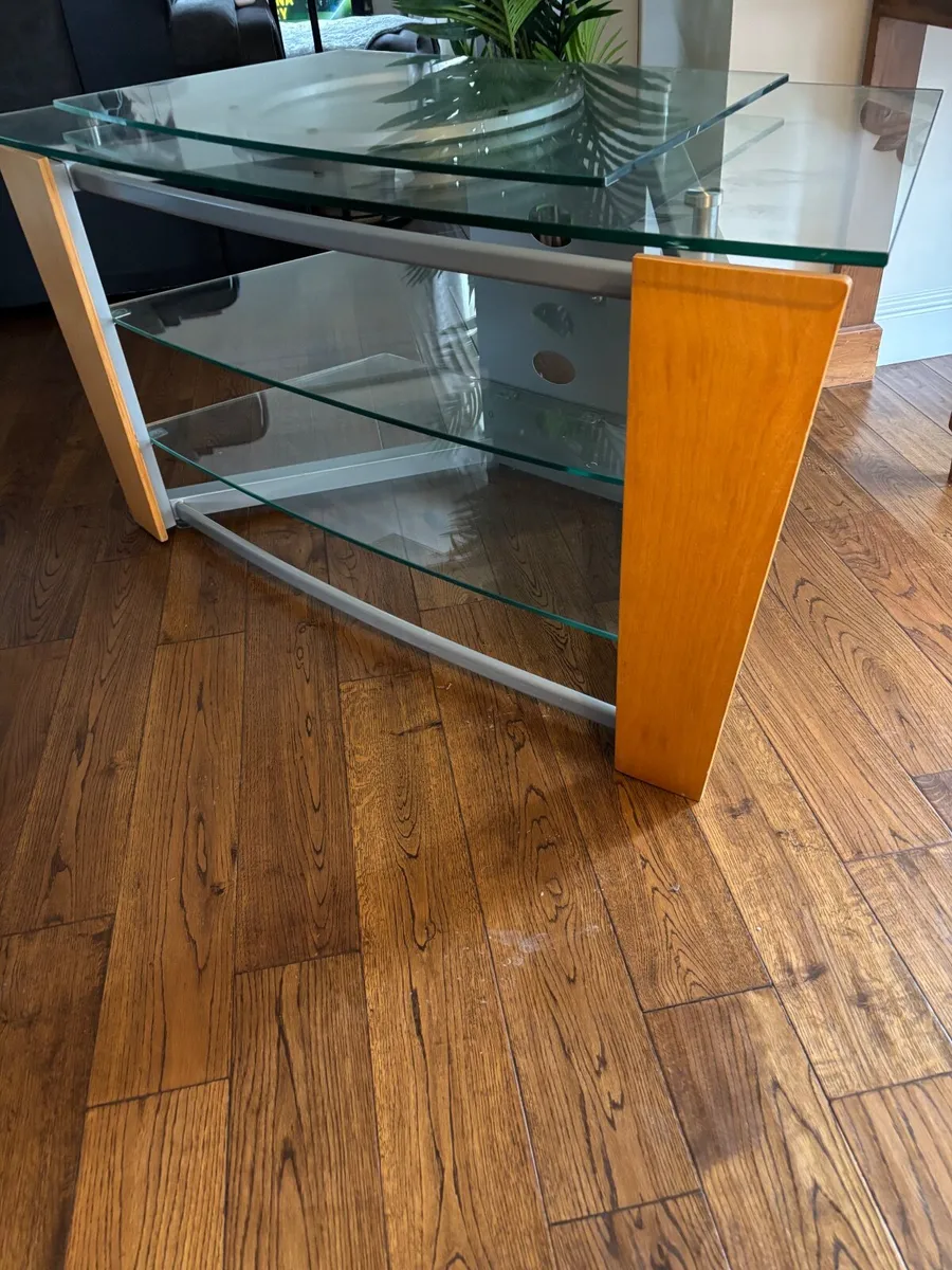 Glass Swivel  TV unit - Image 3