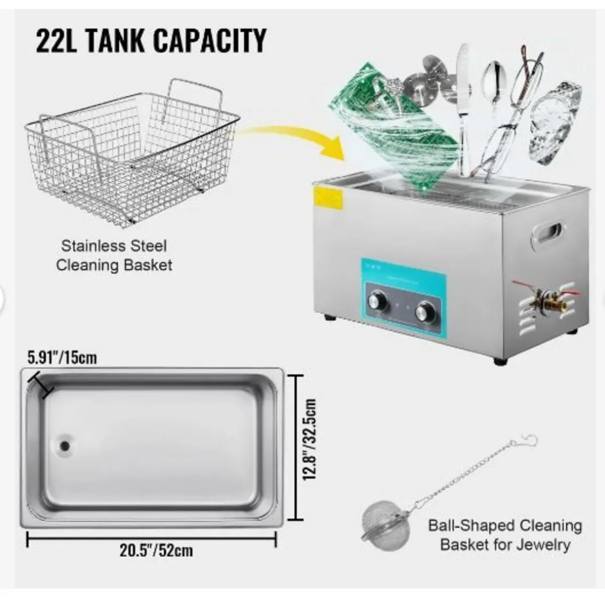 22L Ultrasonic Cleaner - Image 4