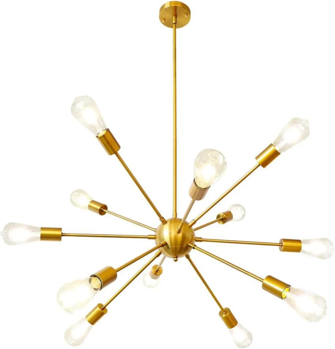 Sputnik Chandelier Gold Modern Brass Pendant - Image 1